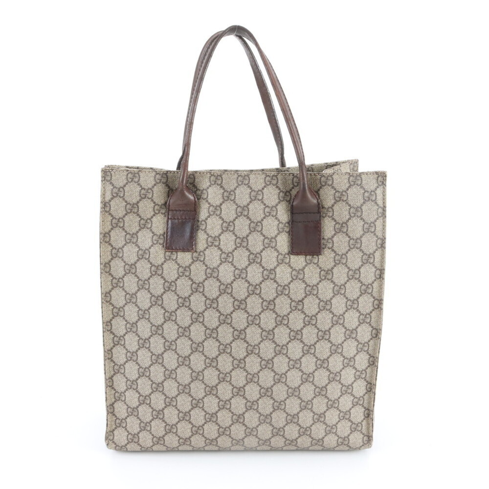 Gucci GG Supreme 91249 Leather Tote Bag, Handbag, Shoulder Brown, Women's - Picture 3 of 13
